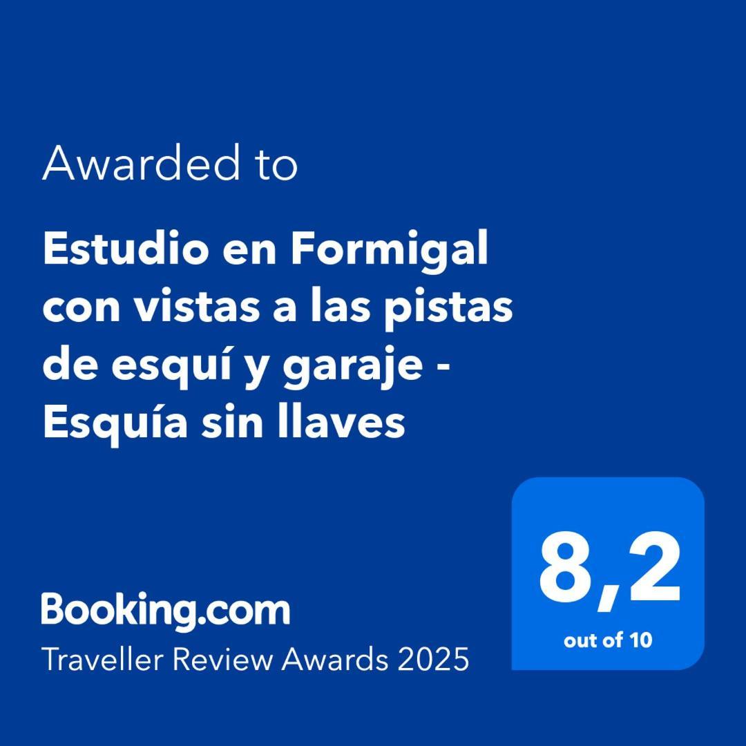 Estudio en Formigal con vistas a las pistas de esquí y garaje Exterior foto
